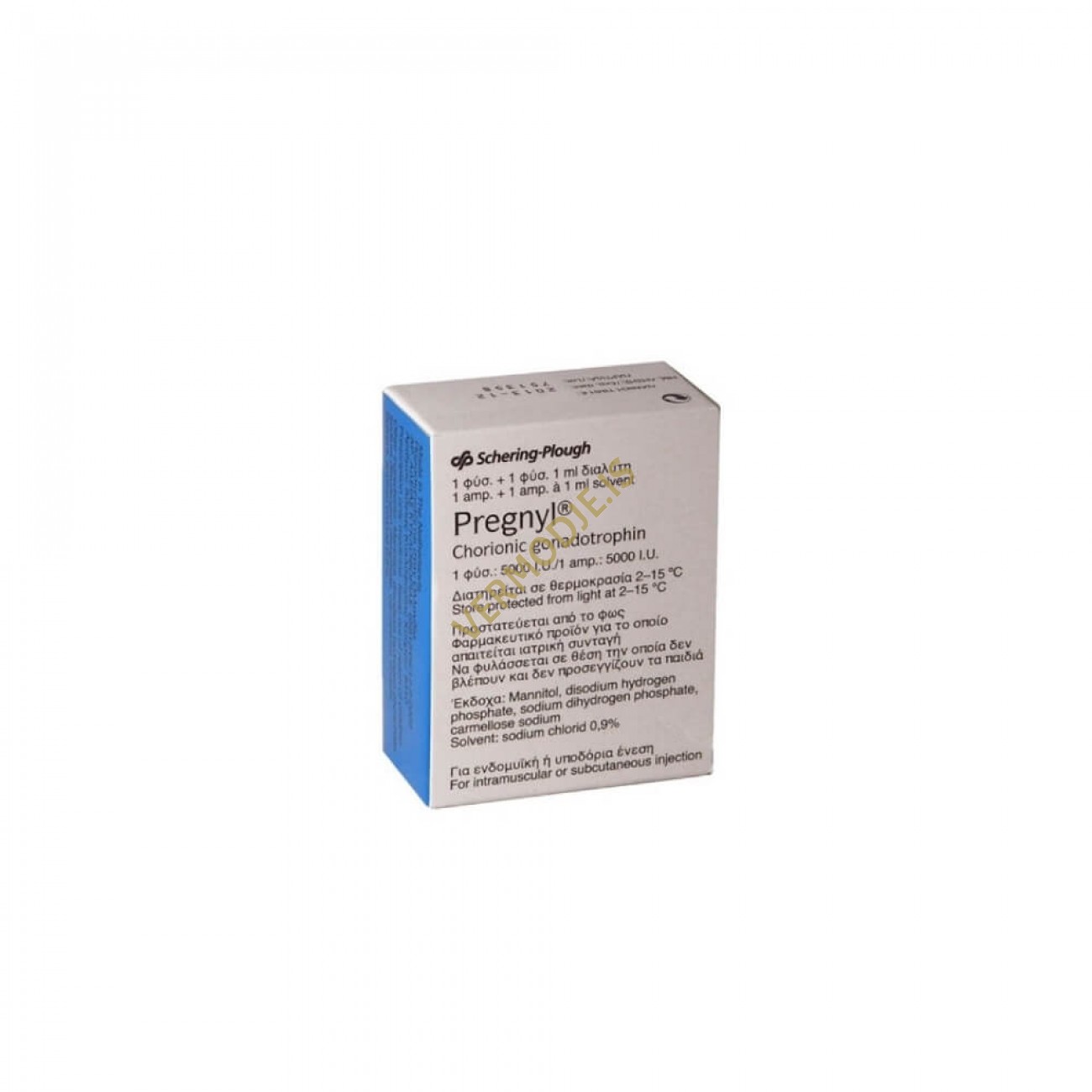 Pregmol Pregnyl 5000 IU (Chorionic Gonadotropin) - 2026 Prix