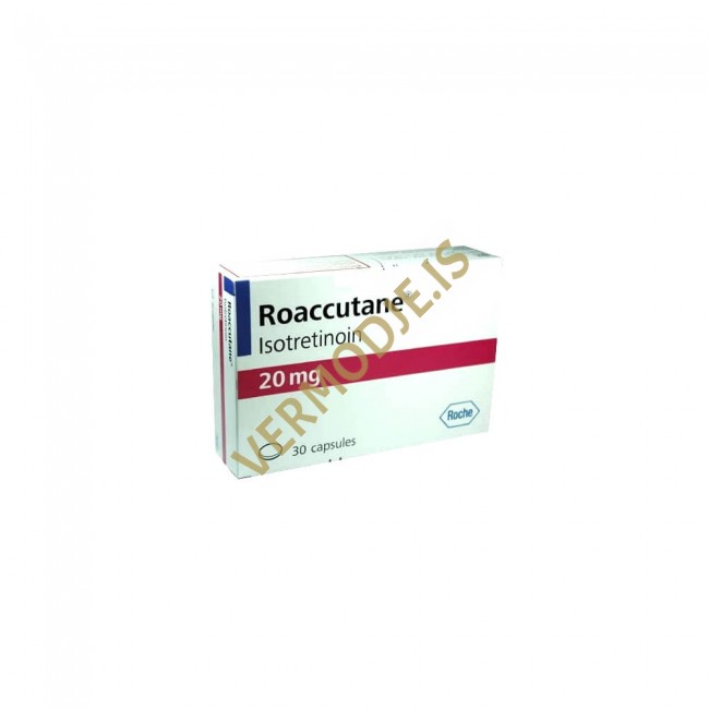 Roaccutane (Isotretinoin) pour le traitement de lacné - 30caps (20mg/capsule)