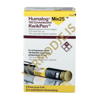 Humalog Mix25 (Lilly) - 1500 IU (Insulin)