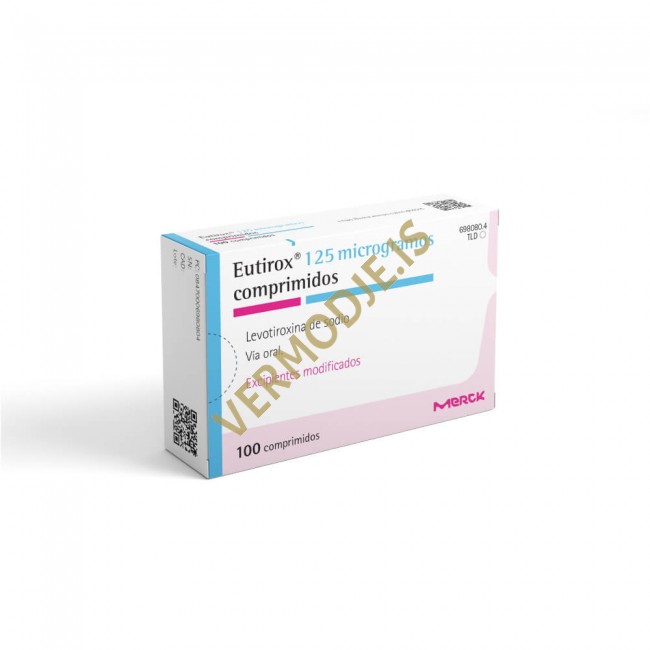 Eutirox (Levothyroxine Sodium) - 100 tabs (125mcg/tab)