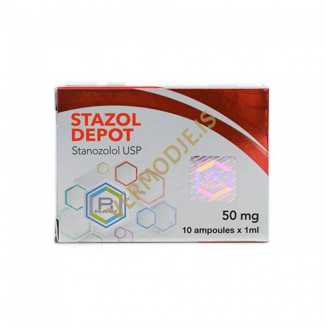 Stazol Depot RAW Pharma (Stanozolol) - 10amps (50mg/ml) Stazol Depot RAW Pharma (Stanozolol)