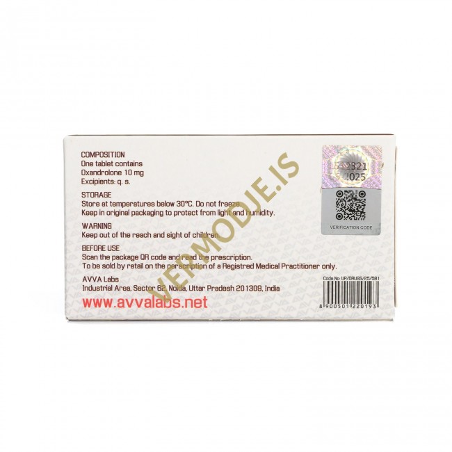 AV-10 Anavar AVVA Labs (Oxandrolone) - 100tabs (10mg/tab) AV-10 Anavar AVVA Labs (Oxandrolone)