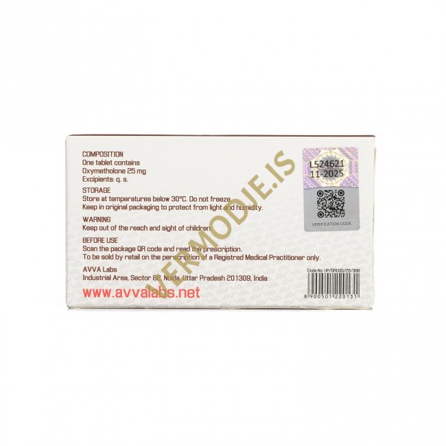 AD-25 Anadrol AVVA Labs (Oxymetholone) - 100tabs (25mg/tab) AD-25 Anadrol AVVA Labs (Oxymetholone)