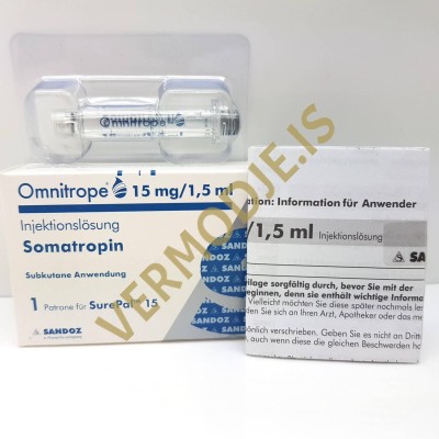 Omnitrope HGH 45 IU (15 mg / 1,5 ml cartridge)