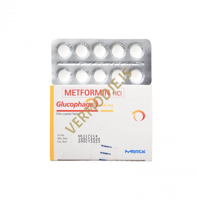 Glucophage (Metformin) - 60tabs (1000mg/tab)