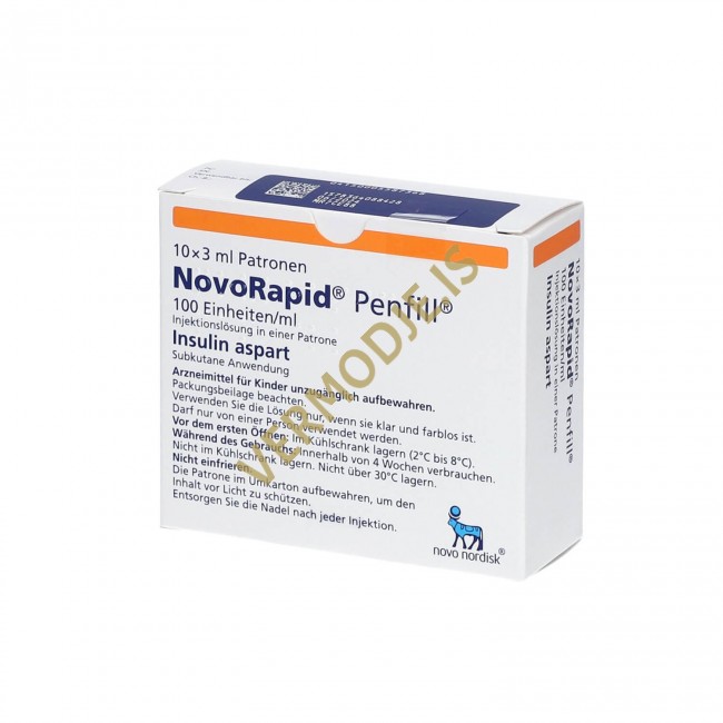 NovoRapid Penfill (Insulin) 100iu/ml - 10x3ml