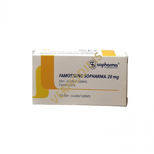 Famotidine (Sopharma) - 30 tabs (20mg/tab)