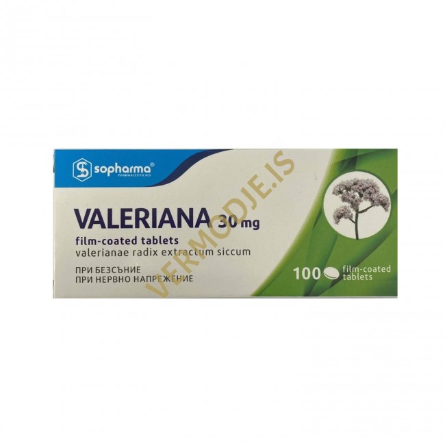 Valeriana (Sopharma) - 100 tabs (30mg/tab)